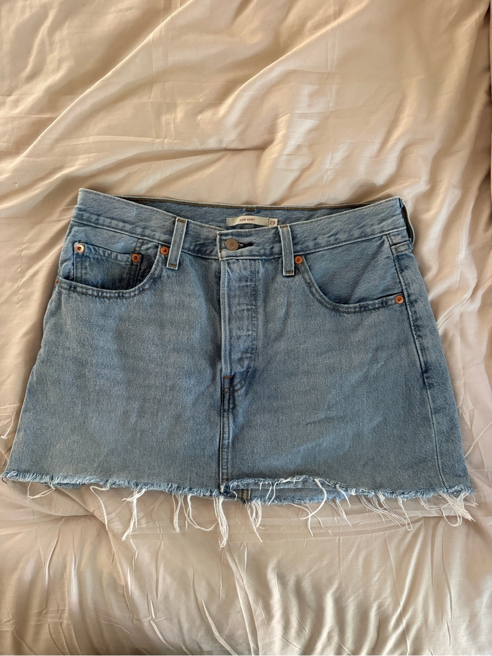 Levi's Light Blue Icon Mini Skirt